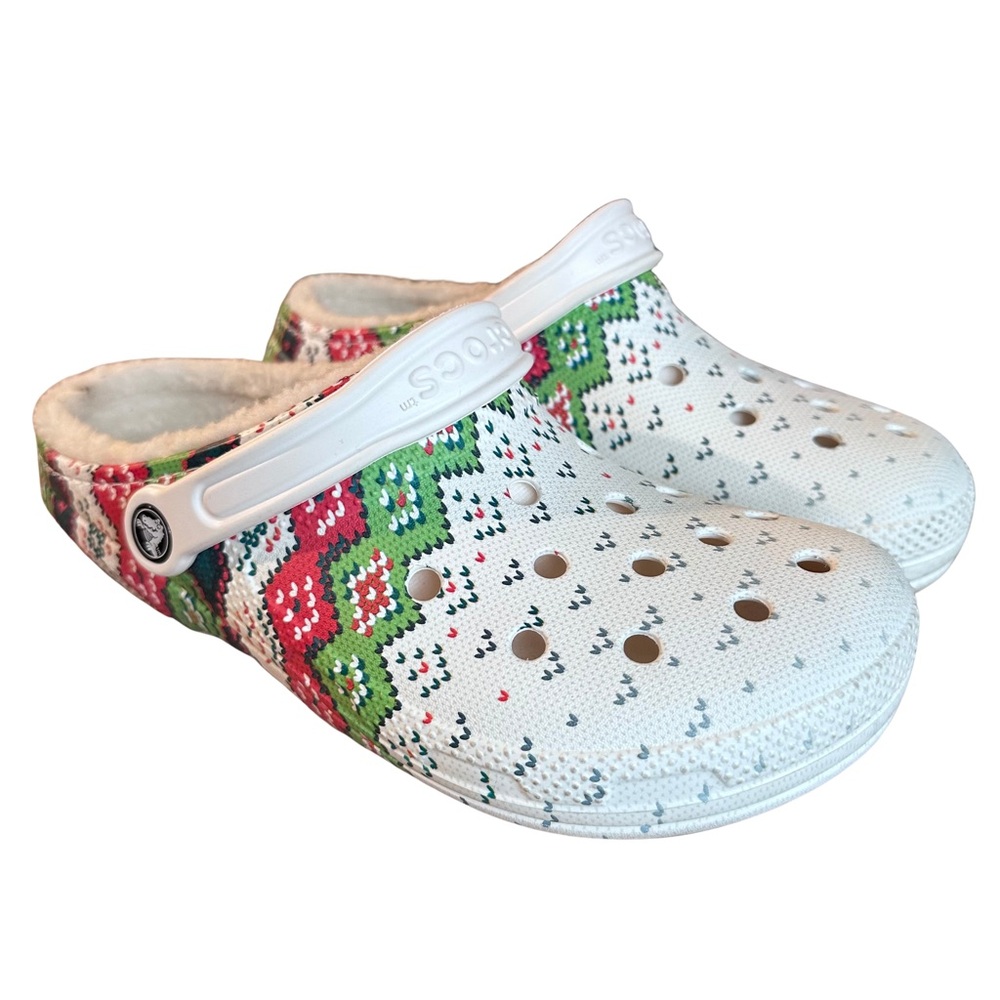 Crocs White Multicolor Clogs - image 1
